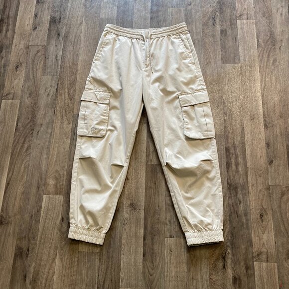 Zara Beige Cargo Joggers Size Small - Picture 1 of 7
